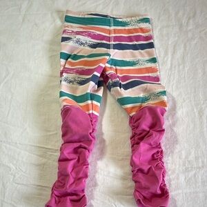 2T Peakaboo Beans Colorful Striped Kids Leggings
